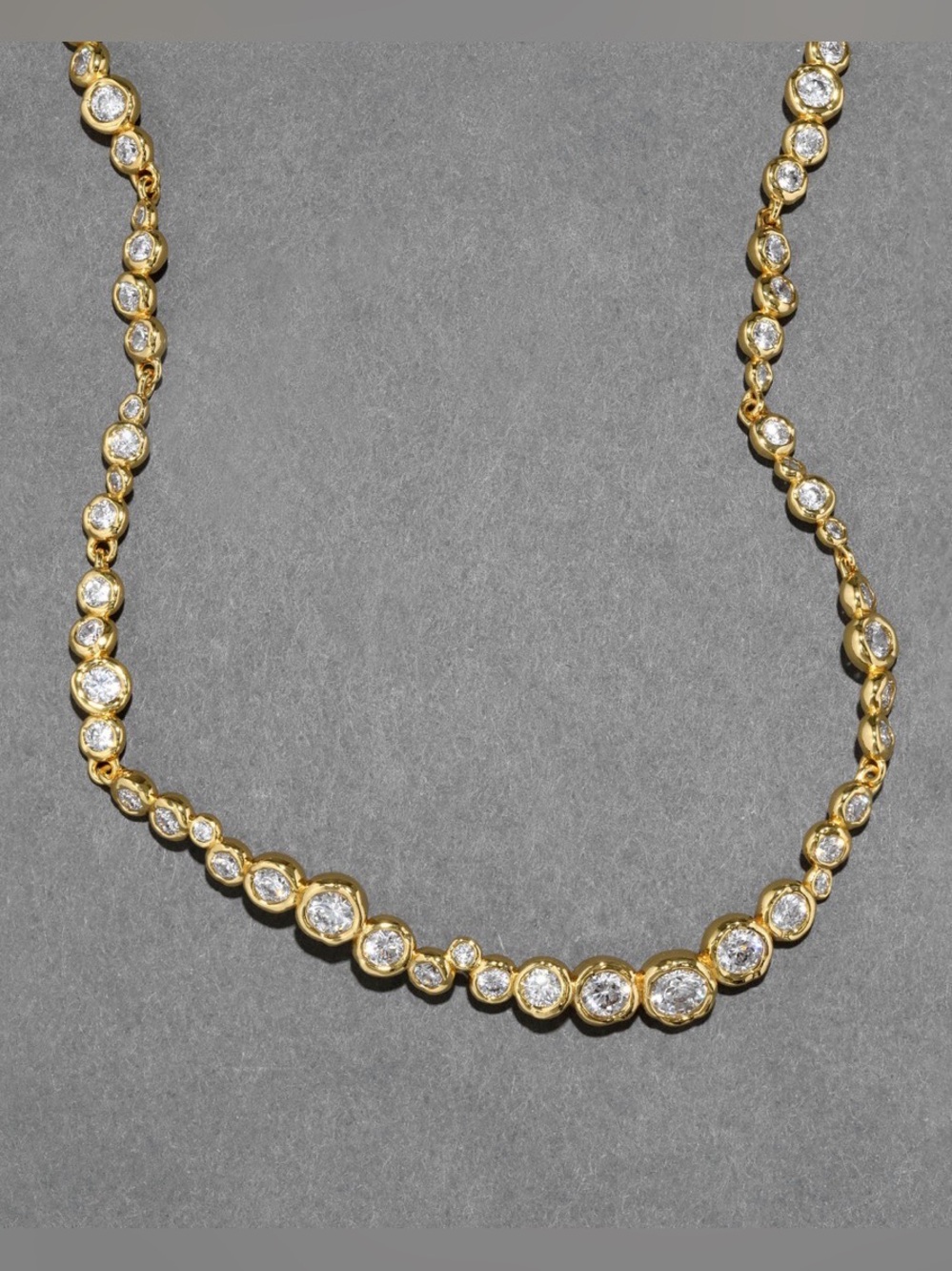 Asterales Gold Riviera Necklace New 14k Gold Plate NEW ALEXIS BITTAR JN28 AU